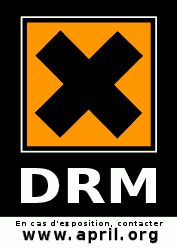 Logo DRM façon avertissement chimique