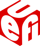 UEFI logo: a cube with u, e and fi written on each visible face